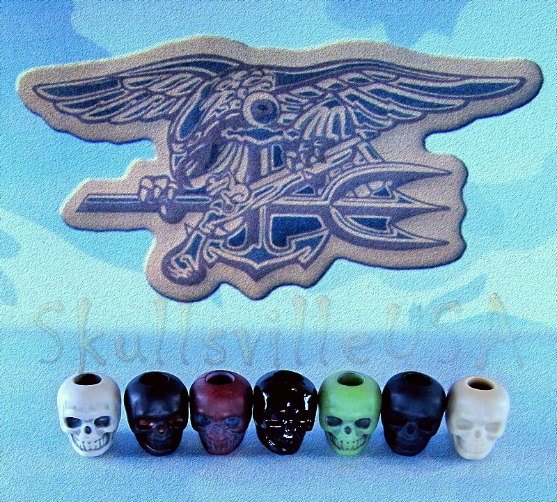 bad to the bone skull beads