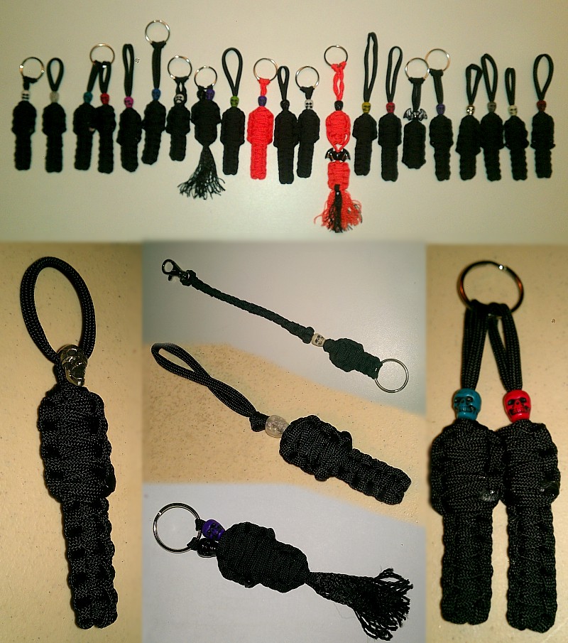 kyp paracord key fobs mummies and bats