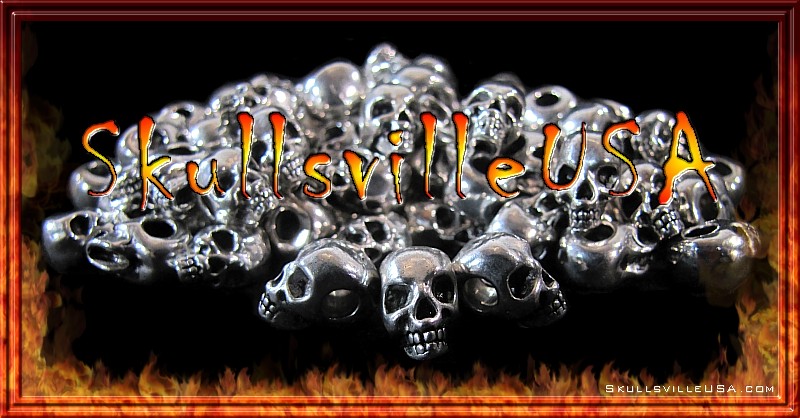 laughing lummox skull beads