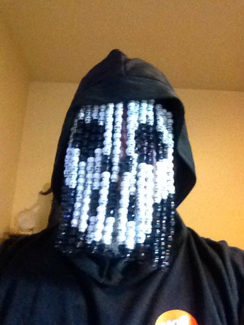 skull bead mask