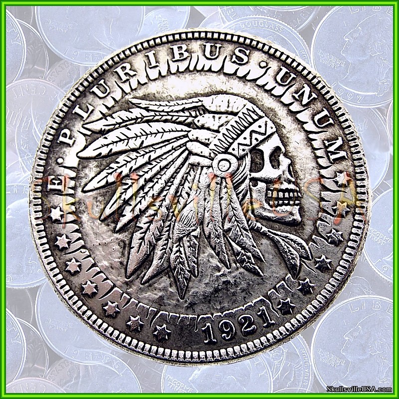 1921 hobo morgan indian chief dollar