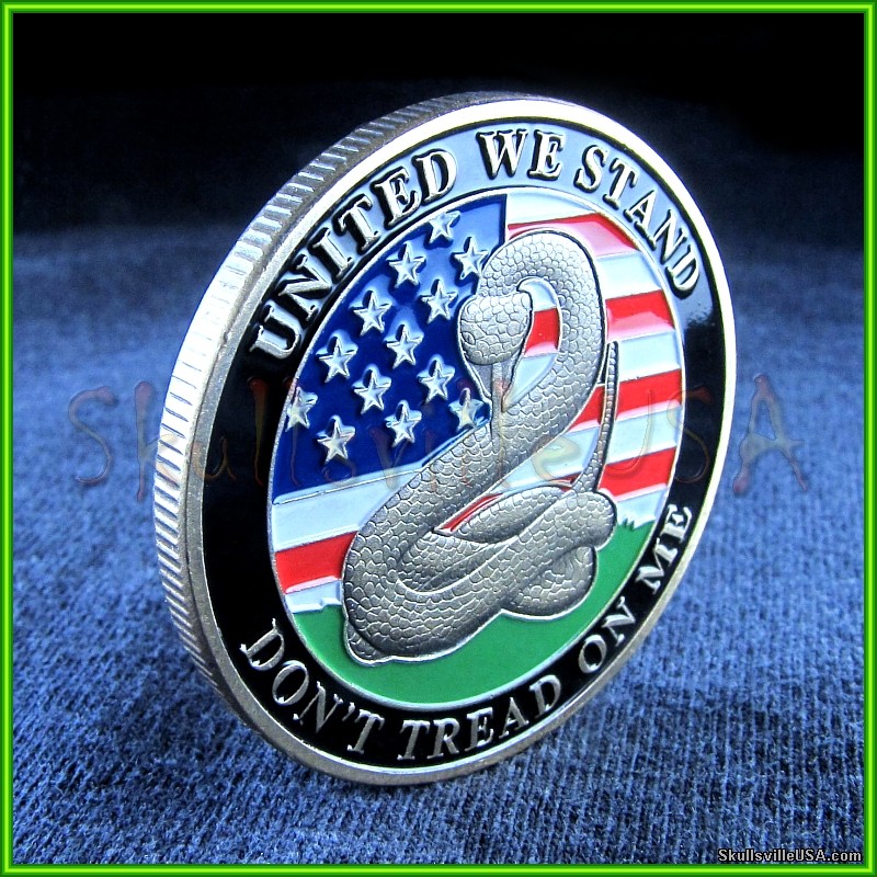 don't tread on me challenge coin